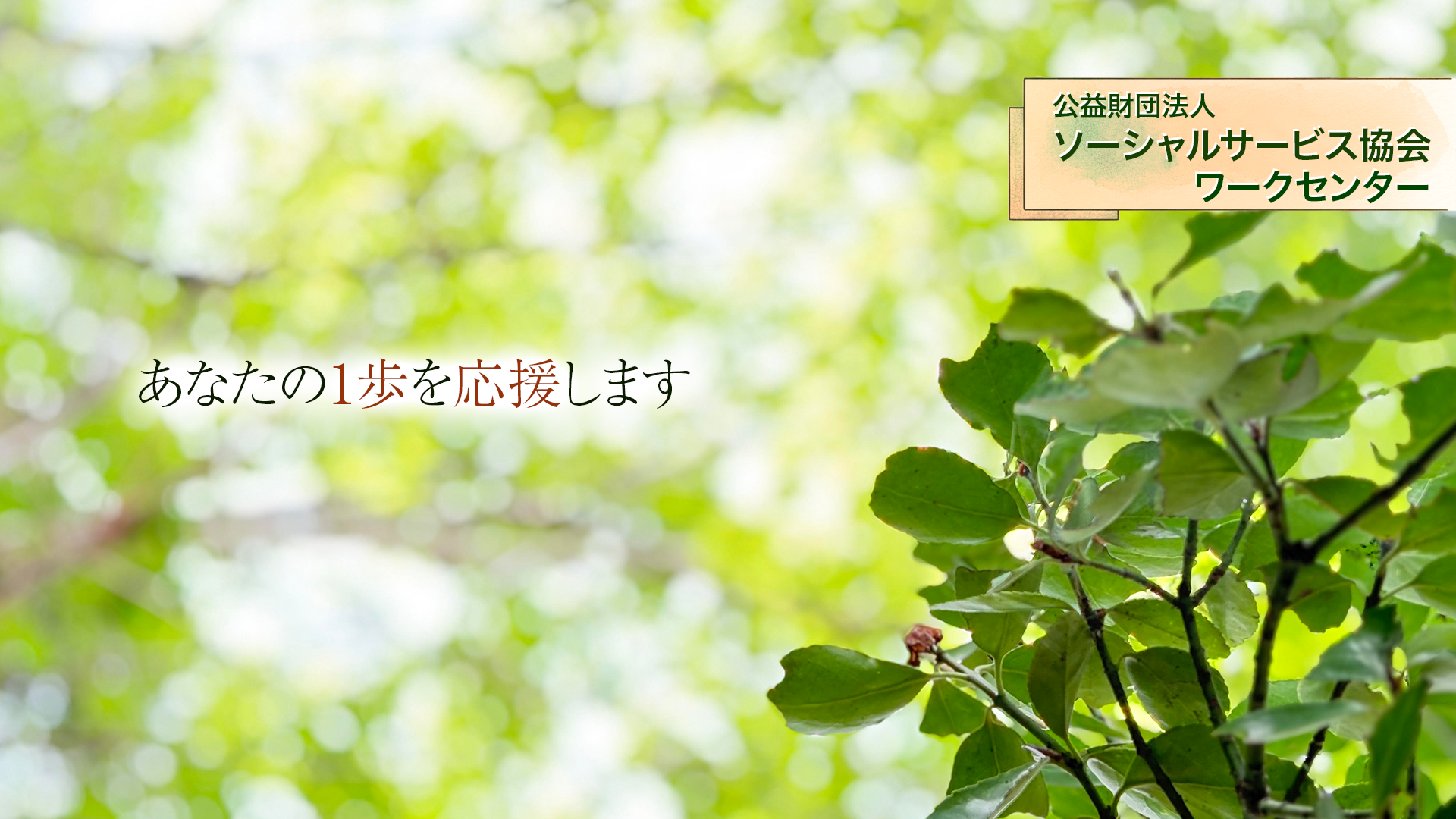 あなたの一歩を応援します